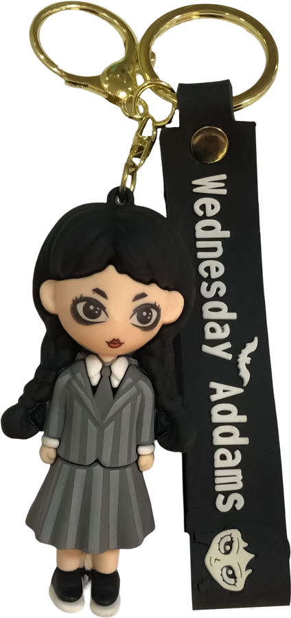 Wednesday Nevermore Academy Outfit - Keychain Medal