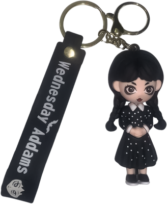 Wednesday With Black Dress - Keychain Medal