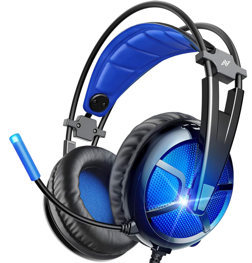 ABKONCORE B581 Blue Led Wired Gaming Headset