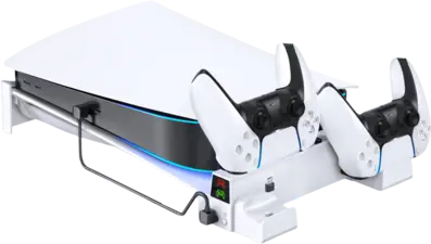 Oivo PS5 Horizontal with 3-Level Cooling Fan and Controller Charger for PS5 -  for sale in Egypt from Games2Egypt