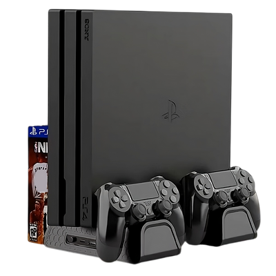 Dobe Cooling Stand with Charging Station for PS4 Console - Black