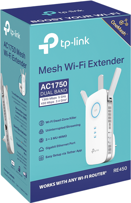 TP-Link RE450 - Wi-Fi Range Extender  for sale in Egypt from Games2Egypt