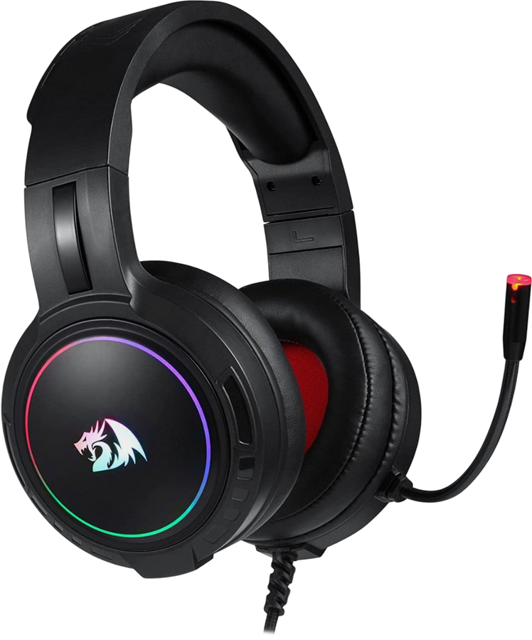 Redragon H270 Mento RGB Gaming Headphone - Black