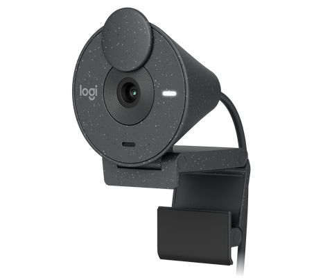 Logitech Brio 300 Full HD Webcam with Privacy Shutter Graphite