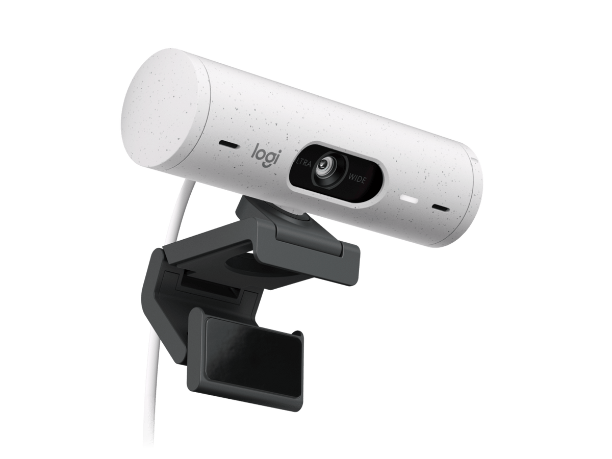 Logitech Brio 500 Full HD Webcam with Privacy Shutter - Off-White – image 3