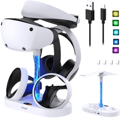iPega Dual Charging Stand with RGB Light Column for PSVR2 - Open Sealed