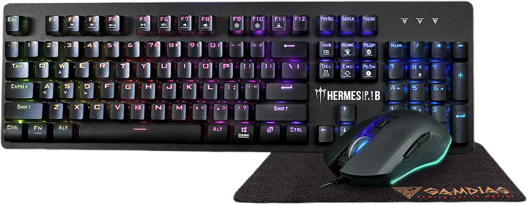 GAMDIAS Hermes P1B 3 IN 1 COMBO - RGB Gaming