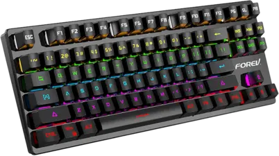 keyboard FV-Q301 HighEnd 87 keys Wired Mechanical Blue Switch - Black -  for sale in Egypt from Games2Egypt