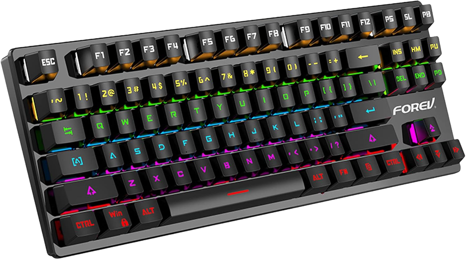 keyboard FV-Q301 HighEnd 87 keys Wired Mechanical Blue Switch - Black
