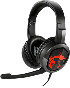 MSI IMMERSE GH30 Wired Gaming Headset - Red -  for sale in Egypt from Games2Egypt