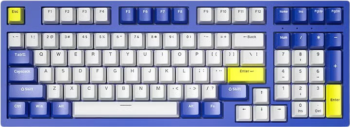 كيبورد ميكانيكي بلو سويتش FOREV FV-K98 RGB 98% - أزرق -  للبيع في مصر من خلال Games2Egypt