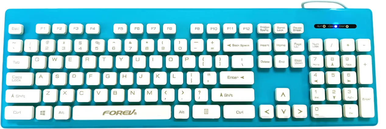 Forev FV-MK3 Ultra-Thin Waterproof Wired Keyboard