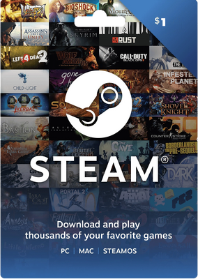 Steam Gift Card USA 1 USD Steam Key