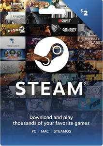 Steam Gift Card USA 2 USD Steam Key -  for sale in Egypt from Games2Egypt