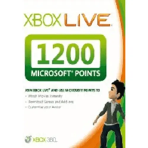 Xbox 360 Live 1200 Microsoft Points (EUROPE)