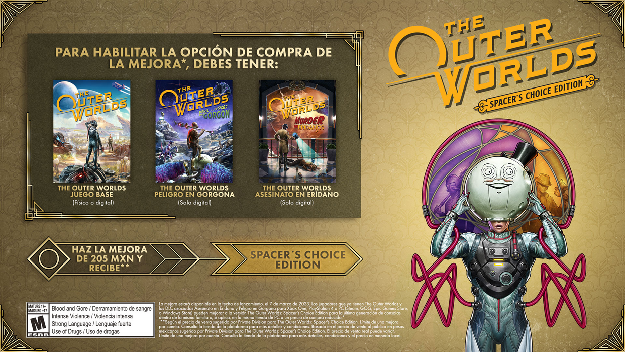 The Outer Worlds: Spacer’s Choice Upgrade (Steam)  للبيع في مصر من خلال Games2Egypt