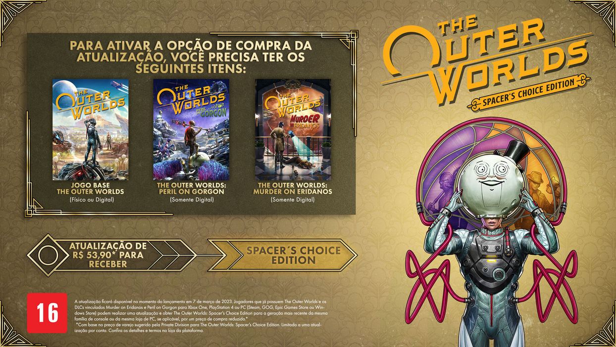 The Outer Worlds: Spacer’s Choice Upgrade (Steam)  للبيع في مصر من خلال Games2Egypt