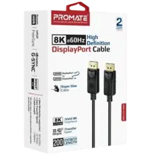 Promate DisplayPort Cable, Premium Ultra HD 8K - 2m - Open Sealed  for sale in Egypt from Games2Egypt