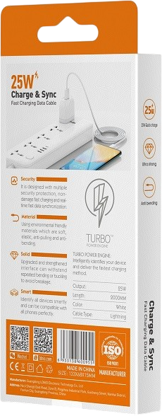LDNIO LS891 25W Fast Charging Data Cable Type lightning  for sale in Egypt from Games2Egypt