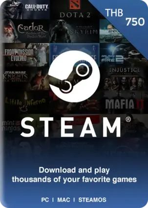 Steam Wallet Gift Card Thailand 750 THB 