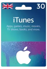 Apple iTunes Gift Card United Kingdom 30 GBP UK iTunes -  for sale in Egypt from Games2Egypt