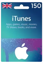 Apple iTunes Gift Card United Kingdom 150 GBP UK iTunes -  for sale in Egypt from Games2Egypt