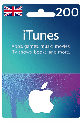 Apple iTunes Gift Card United Kingdom 200 GBP UK iTunes