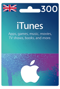 Apple iTunes Gift Card United Kingdom 300 GBP UK iTunes -  for sale in Egypt from Games2Egypt