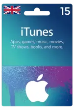 Apple iTunes Gift Card United Kingdom 15 GBP UK iTunes -  for sale in Egypt from Games2Egypt