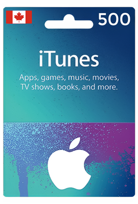 Apple iTunes Gift Card 500 Canada