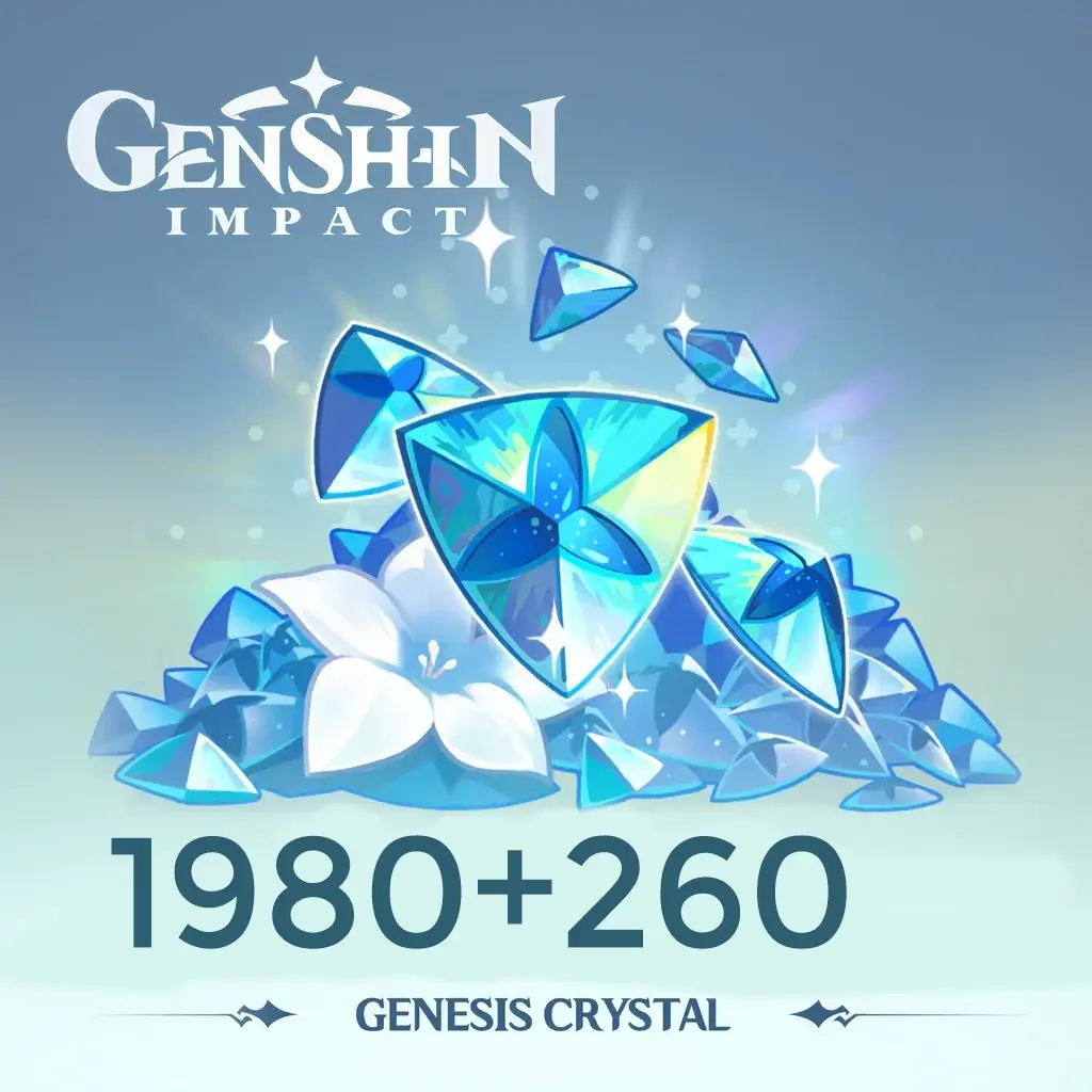 Genshin Impact Card 1980 + 260 Genesis Crystals  for sale in Egypt from Games2Egypt