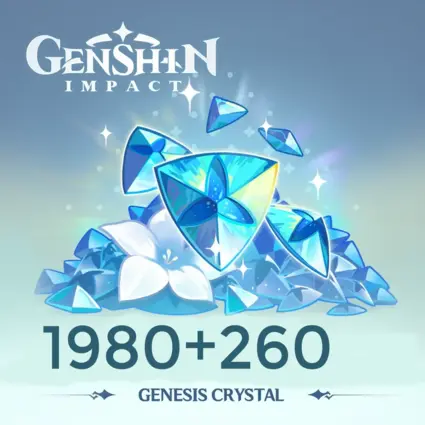 Genshin Impact Card 1980 + 260 Genesis Crystals