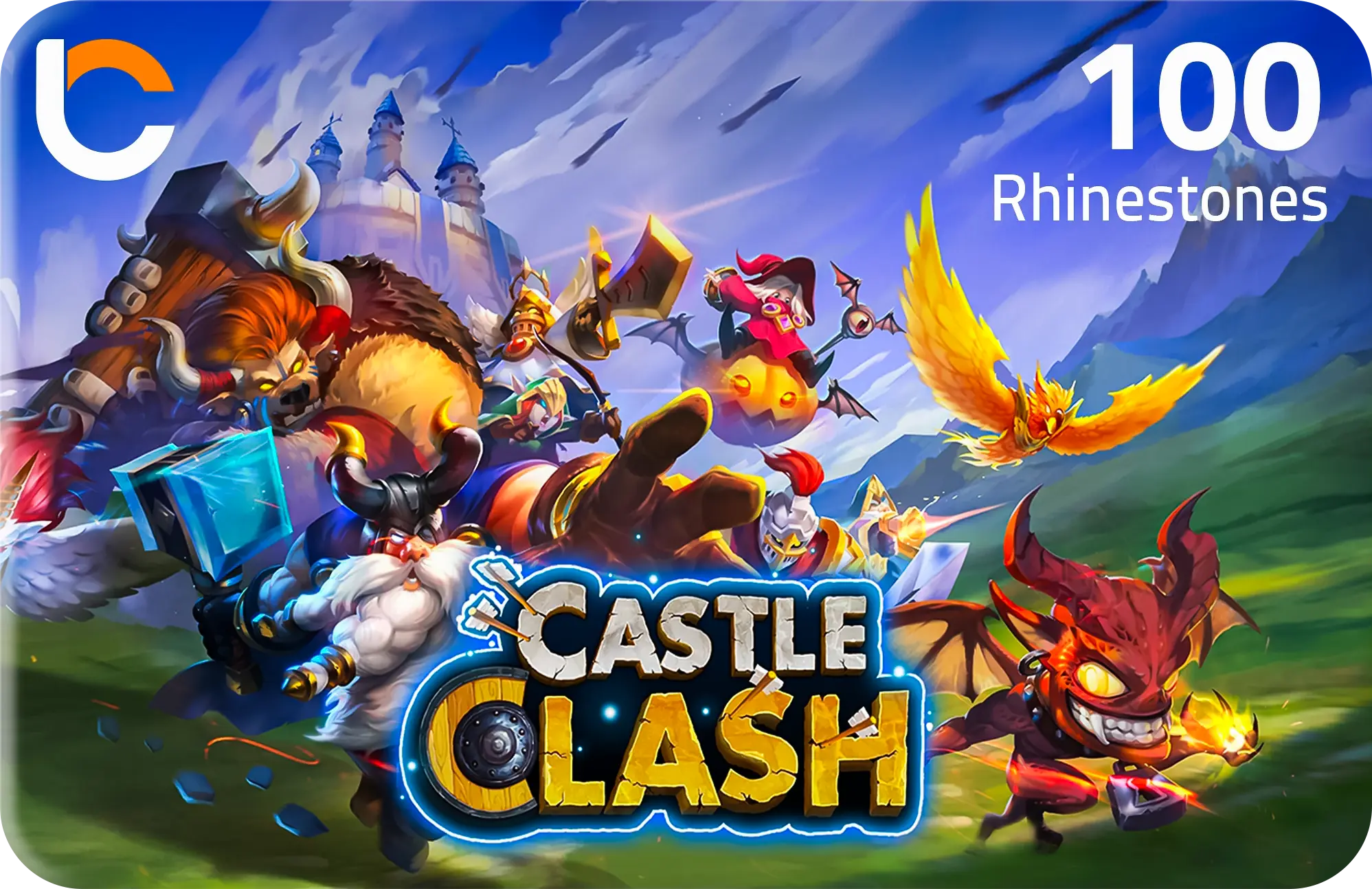 Castle Clash - 100 Rhinestones  for sale in Egypt from Games2Egypt
