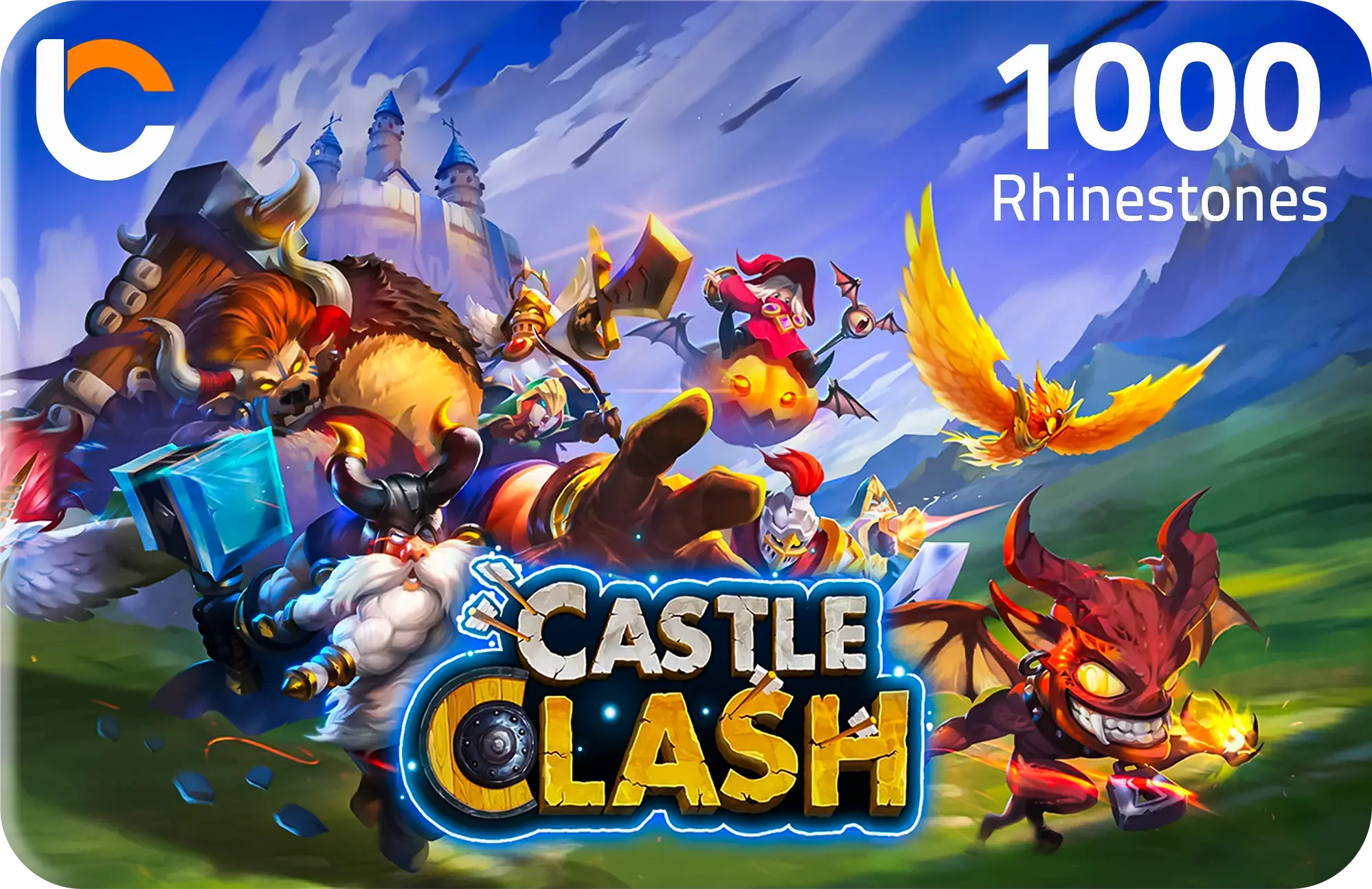 Castle Clash - 1000 Rhinestones  for sale in Egypt from Games2Egypt