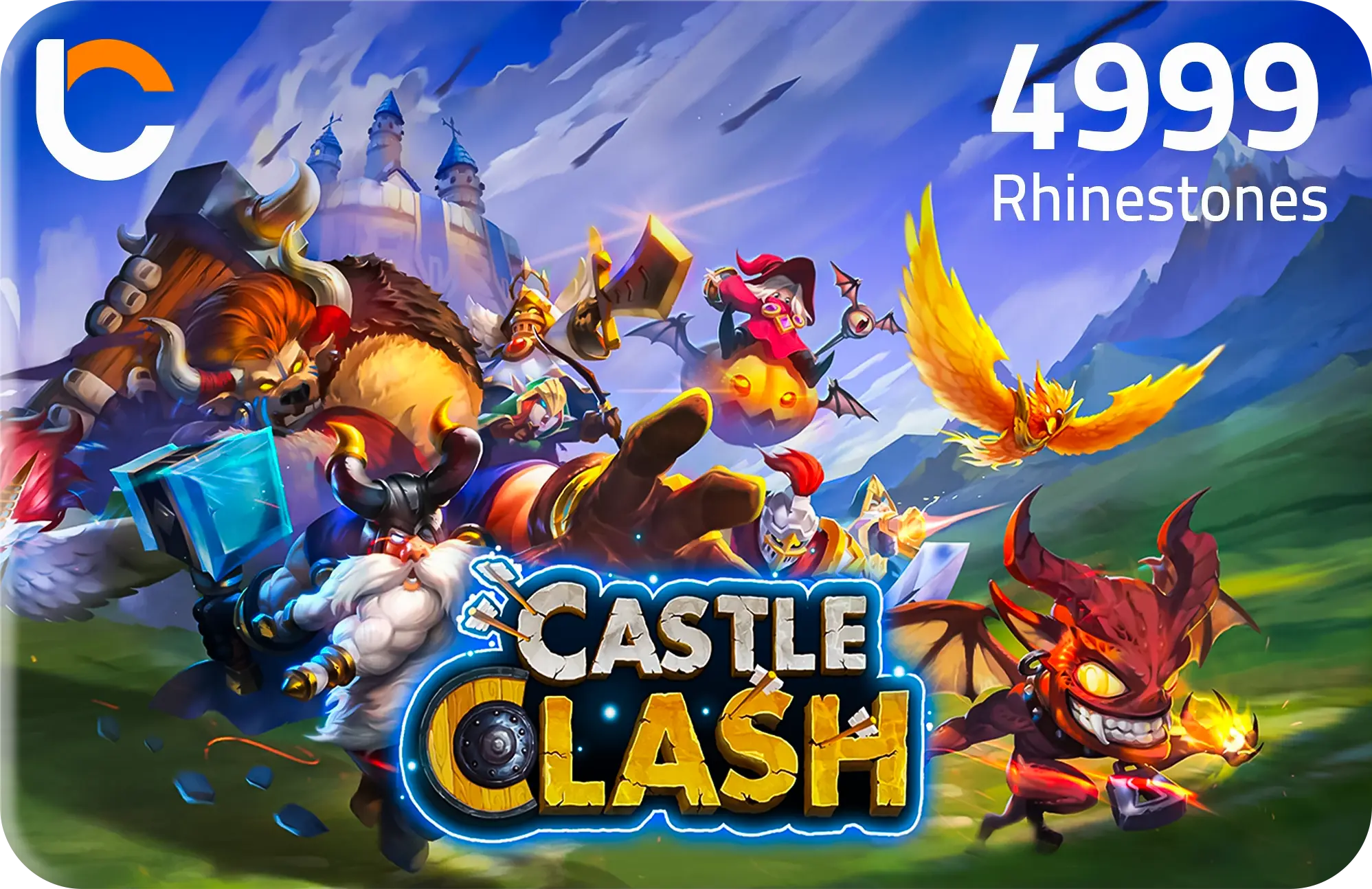 Castle Clash - 4999 Rhinestones  for sale in Egypt from Games2Egypt