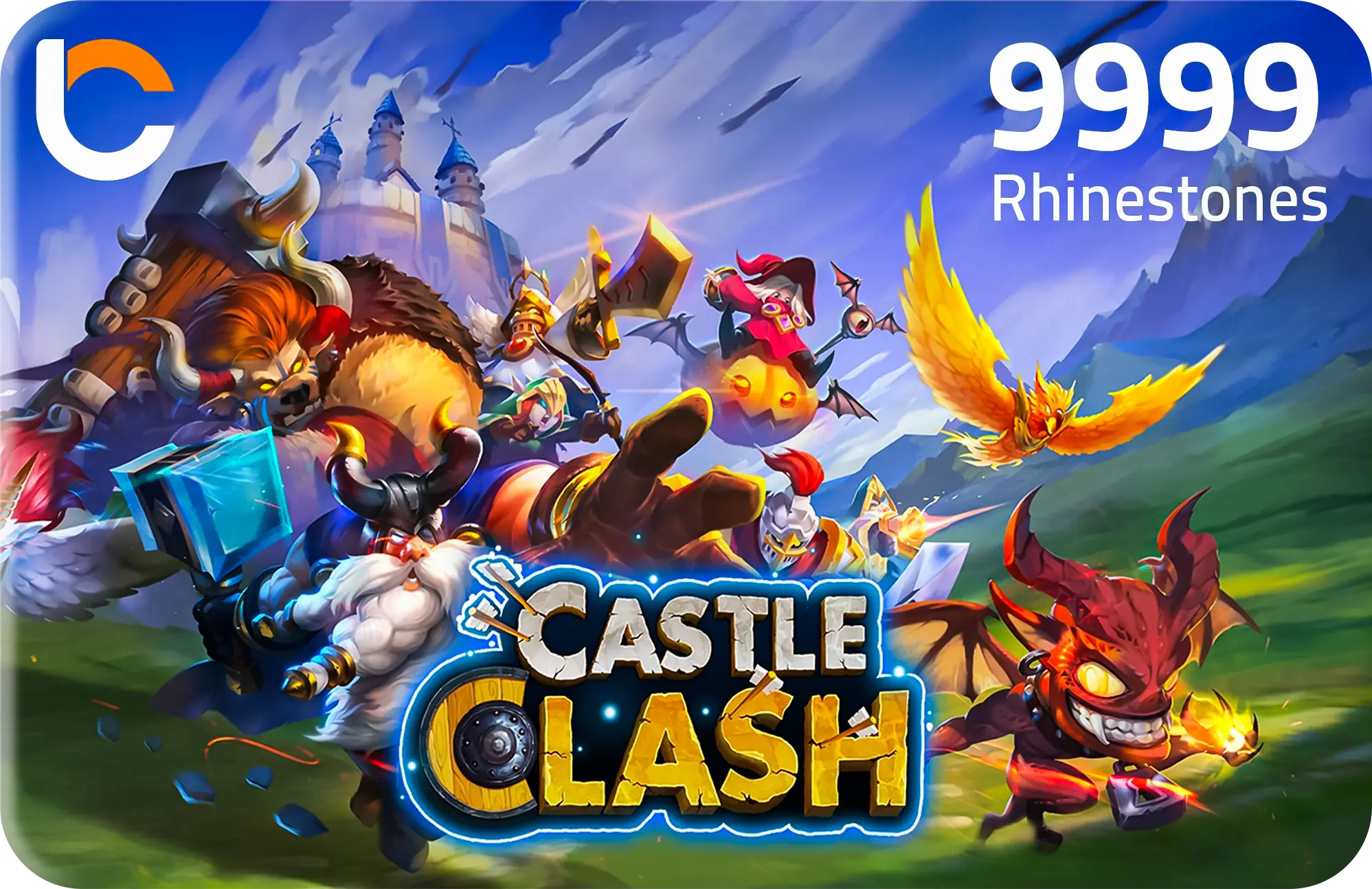 Castle Clash - 9999 Rhinestones  for sale in Egypt from Games2Egypt
