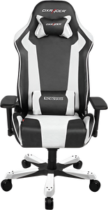 DXRacer King Series OH/KS06/NW Gaming Chair - Black and White   -  for sale in Egypt from Games2Egypt