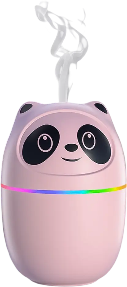 Cute Panda Humidifier and Diffuser Rgb 220ml - Pink  for sale in Egypt from Games2Egypt