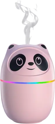 Cute Panda Humidifier and Diffuser Rgb 220ml - Pink