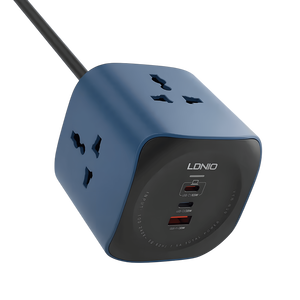 LDNIO SC3319 Plug Socket Power Strip 6 in 1 With 3 Outlets 3 Ports -  for sale in Egypt from Games2Egypt