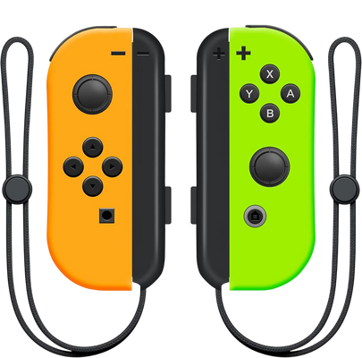 Joy-Con Neon Orange Neon Green Nintendo Switch