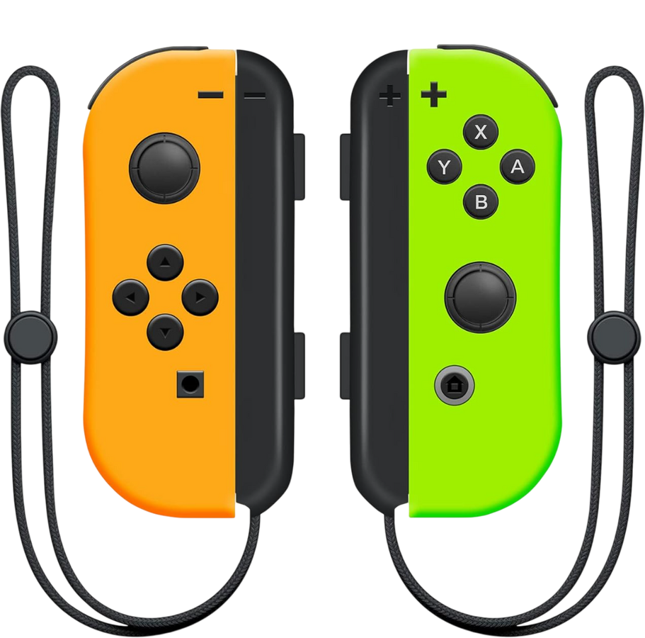 Joy-Con Neon Orange Neon Green Nintendo Switch