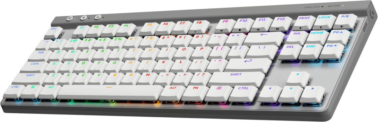 كيبورد ألعاب لاسلكي G515 لايت سبيد TKL تاكتايل من لوجيتك - أبيض  للبيع في مصر من خلال Games2Egypt