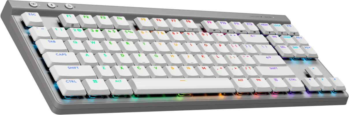 كيبورد ألعاب لاسلكي G515 لايت سبيد TKL تاكتايل من لوجيتك - أبيض  للبيع في مصر من خلال Games2Egypt