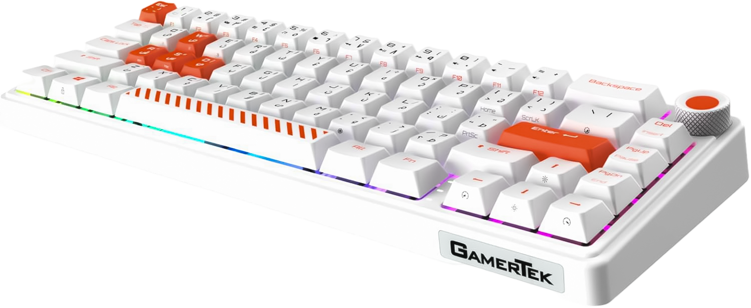 GamerTek Fusion 65% Wireless Mechanical Keyboard - White  for sale in Egypt from Games2Egypt