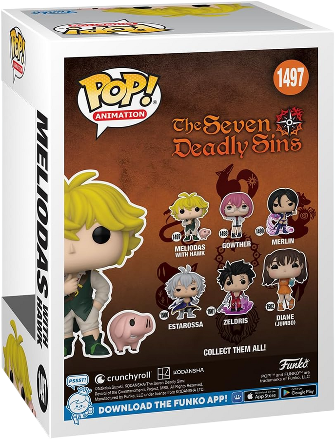 Funko Pop! Anime: The Seven Deadly Sins - Meliodas with Hawk – image 3