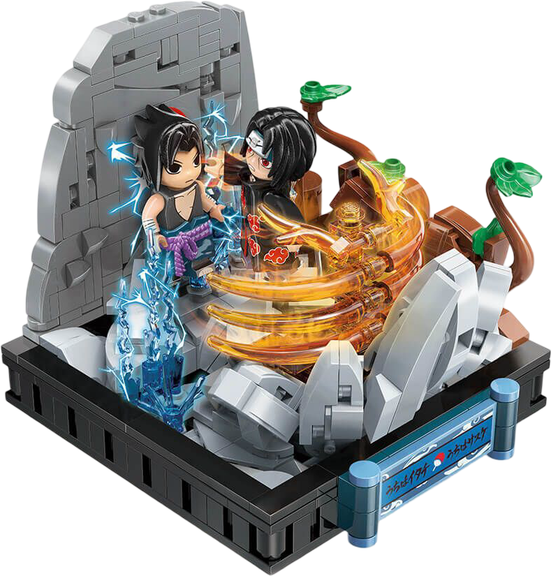 Keeppley Naruto Battle Between Uchiha Brothers Building Blocks