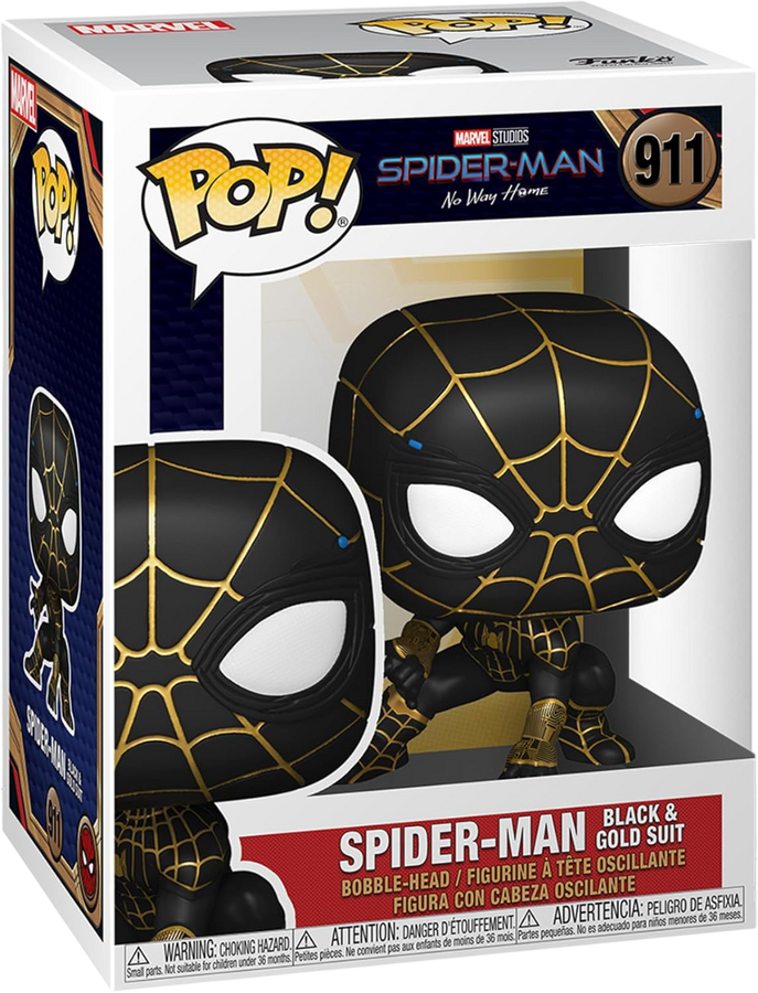Funko Pop! Super Heroes: Marvel - Spider-Man Black & Gold Suit  – image 2