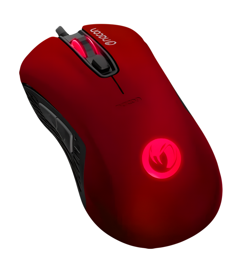 nacon PCGM-110 RGB 2400DPI Wired Gaming Mouse - Red
