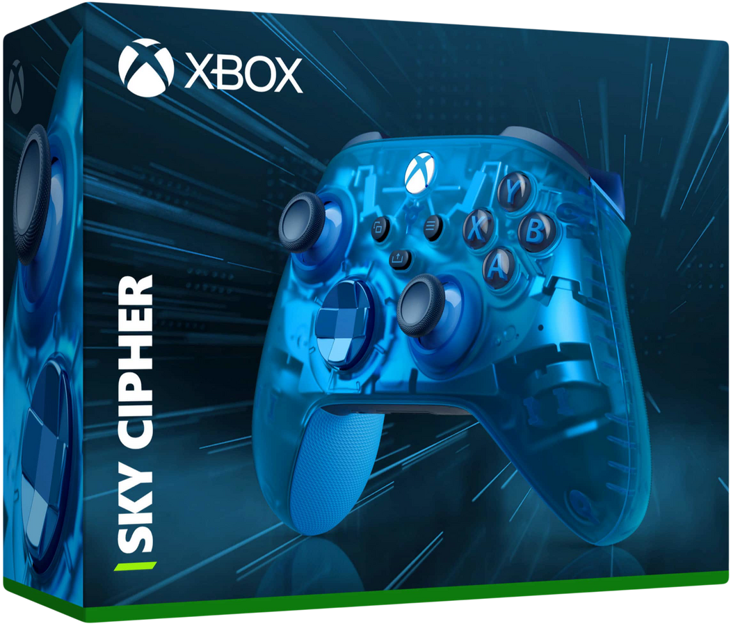 وحدة تحكم Xbox اللاسلكية – Sky Cipher إصدار خاص - مستعمل  – صورة 5
